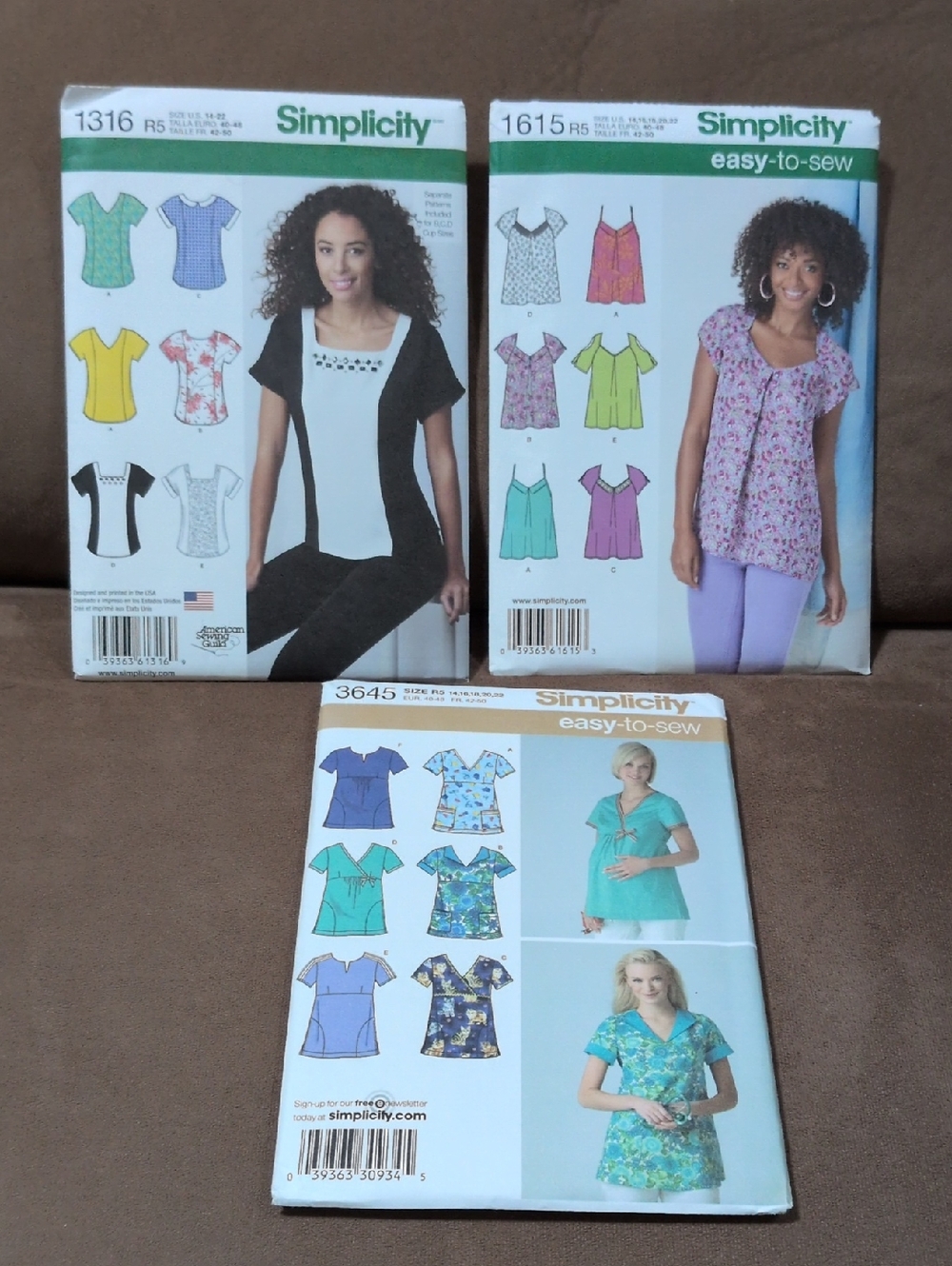 Simplicity Women's Vintage Easy Sewing Patterns Lot of 3 Unused Sizes 14-22